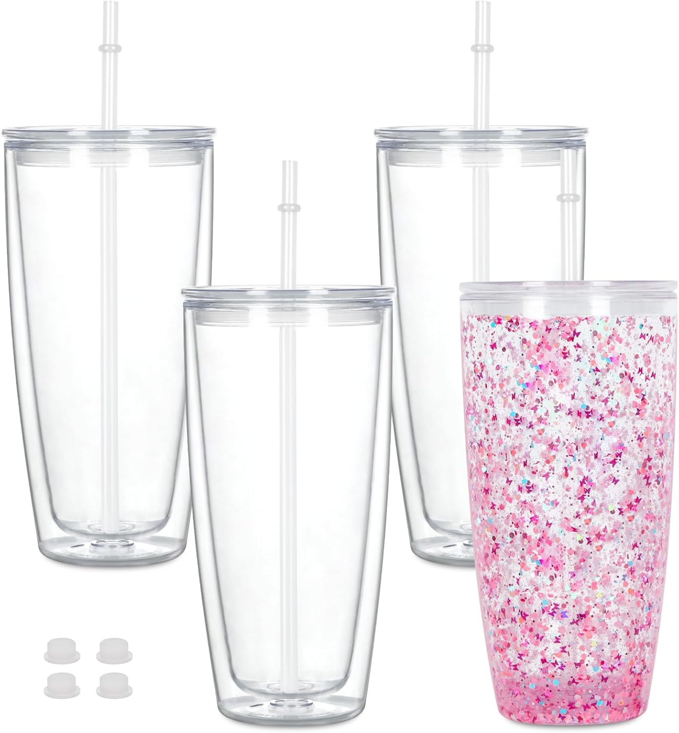 24oz Snow Globe Tumbler
