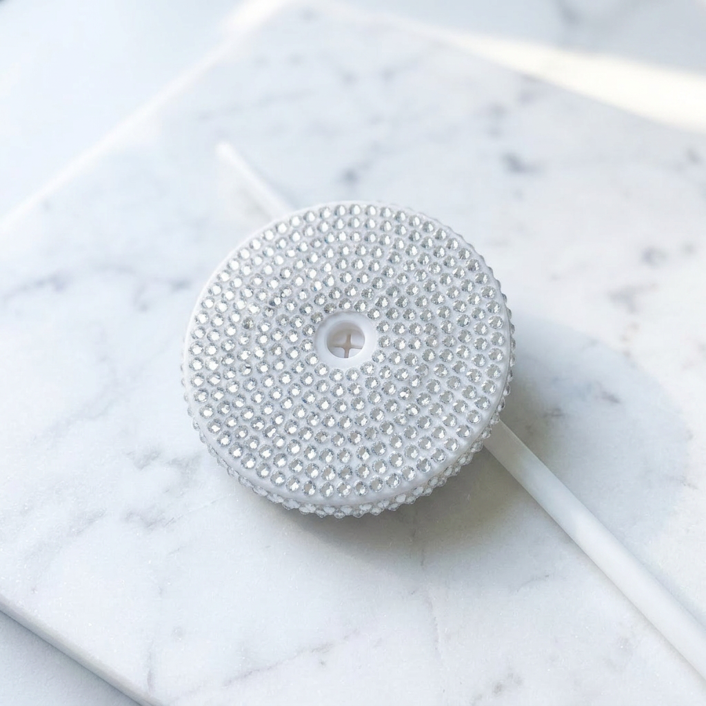 White Bling Lid & Straw